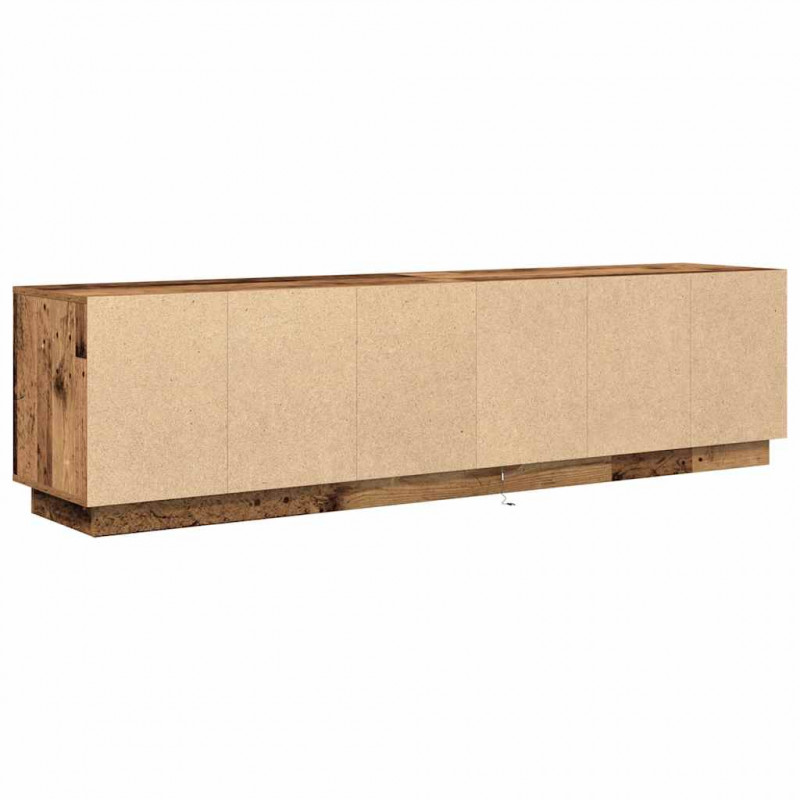 Szafka RTV z oświetleniem LED Stare drewno 193,5x41x50 cm