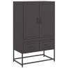 Szafka, czarna, 68x39x111,5 cm, stal