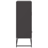 Szafka, czarna, 68x39x111,5 cm, stal
