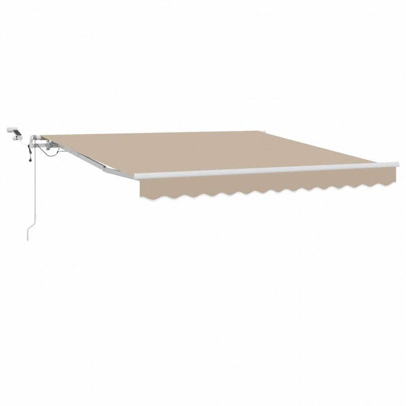 Markiza zwijana Beżowy 300 x 250 cm Poliester i Metal