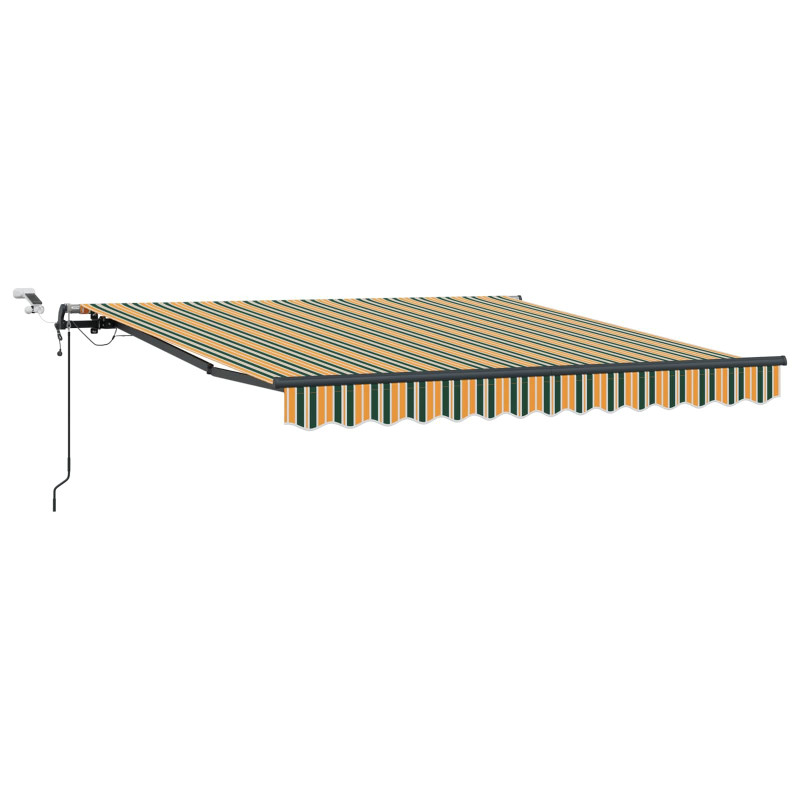 Tkanina Zadaszenia z Zielony i żółty 300 x 250 cm Poliester
