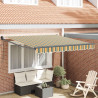 Markiza Zielony i Żółty 300 x 250 x 165 cm Poliester