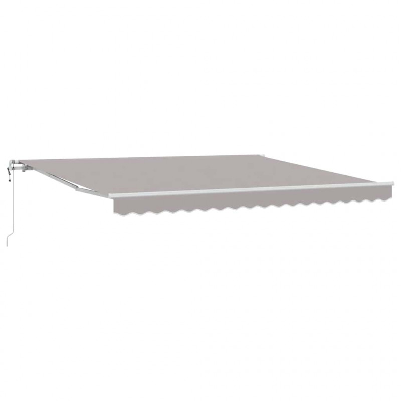 Elektryczna Rozkładana Markiza Jasnoszary 400 × 350 cm