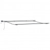 Markiza zwijana Ze LED Lights Jasnoszary 400 ×350 cm tkanina