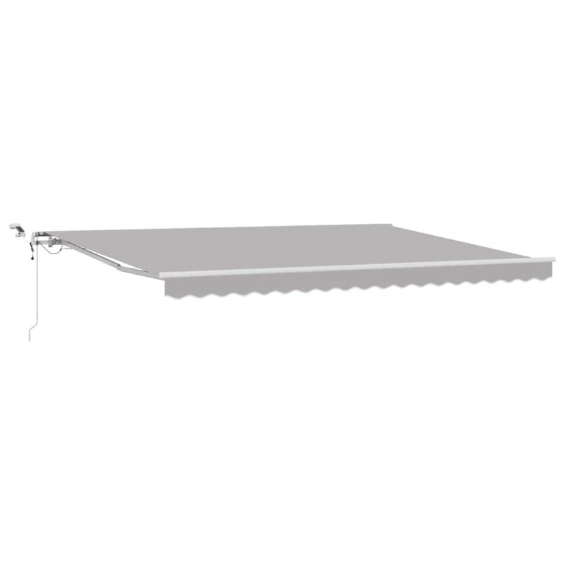 Markiza zwijana Jasnoszary 450 × 300 cm Poliester i Metal