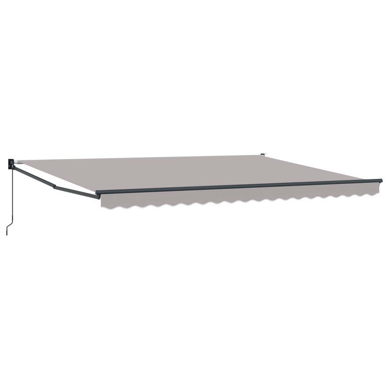 Markiza Jasnoszary 450 x 300 x 165 cm Poliester i Metal