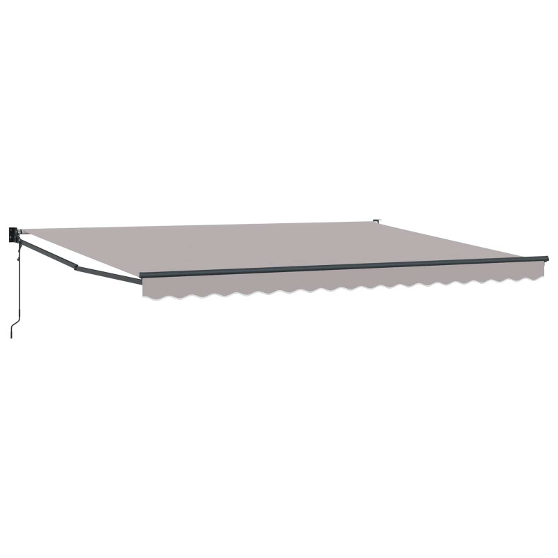 Markiza Jasnoszary 450 x 300 x 165 cm Poliester i Metal