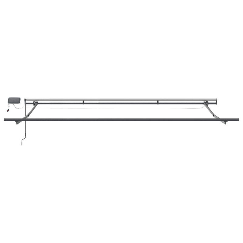 Markiza zwijana Czerwono-biały 450 ×350 cm tkanina