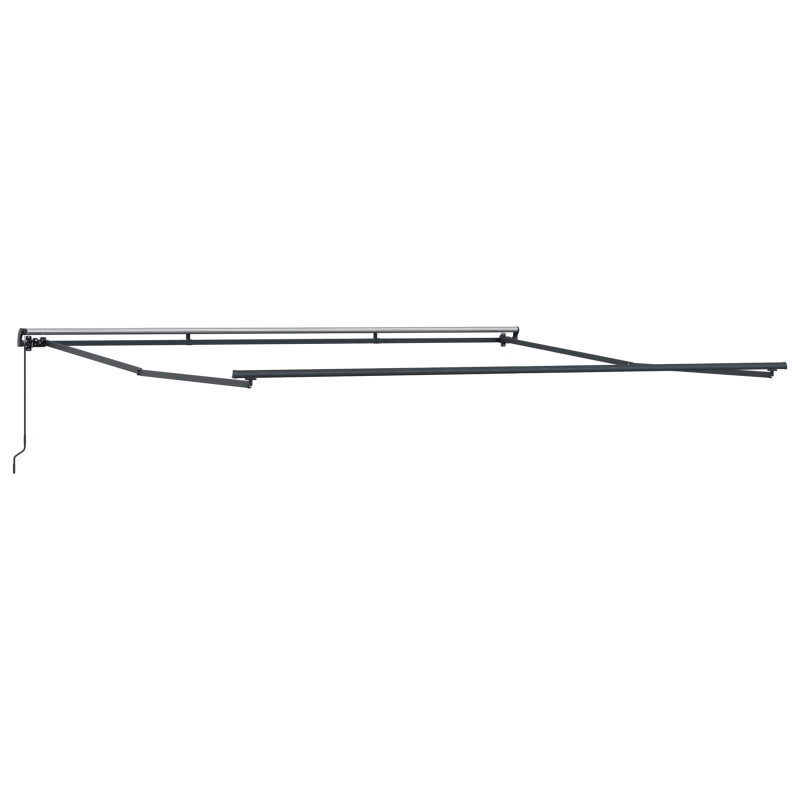 Markiza zwijana Wielokolorowe 450 × 350 cm Poliester i Stal