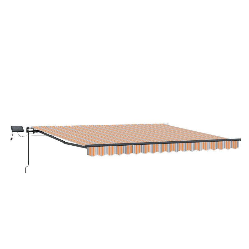 Markiza zwijana Ze LED Lights Wielokolorowe 450 ×350 cm tkanina