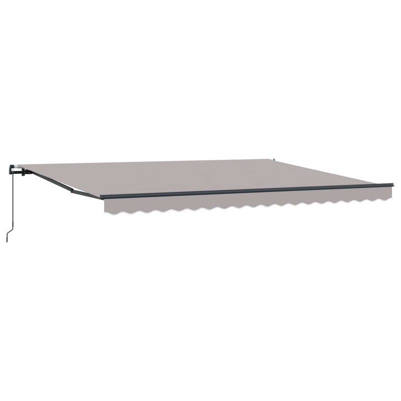 Markiza zwijana Jasnoszary 450 × 350 cm Poliester i Stal