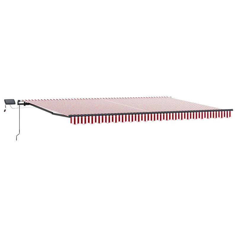 Markiza zwijana Czerwono-biały 500 ×300 cm tkanina