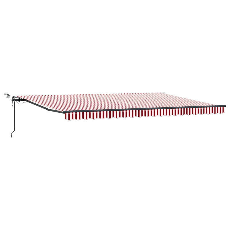 Tkanina Zadaszenia z Czerwony i Biały 500 × 300 cm Poliester