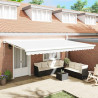 Markiza Biały 500 x 300 x 165 cm Poliester i aluminium