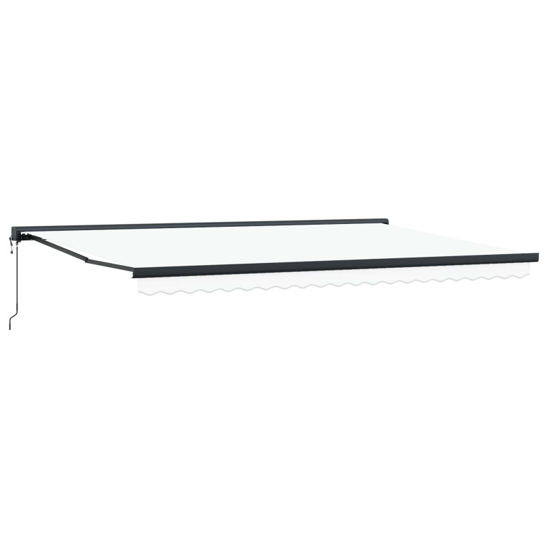 Markiza Biały 500 x 300 x 165 cm Poliester i aluminium