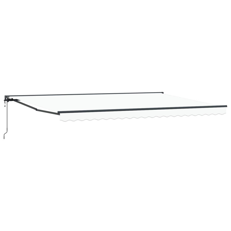 Rama markizy Biały 500 × 300 cm Poliester z powłoką PU