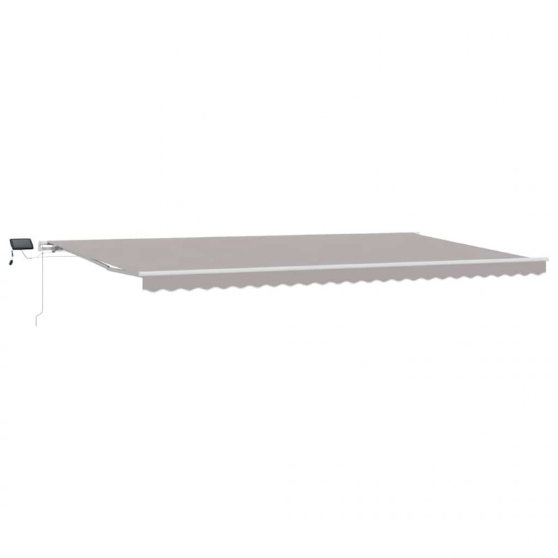 Markiza zwijana Jasnoszary 600 × 350 cm Tkanina i Stal