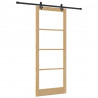 Drzwi przesuwne ORKDAL Naturalny i czarny 93 x 232 cm