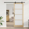 Drzwi przesuwne ORKDAL Naturalny i czarny 93 x 232 cm