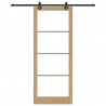 Drzwi przesuwne ORKDAL Naturalny i czarny 93 x 232 cm