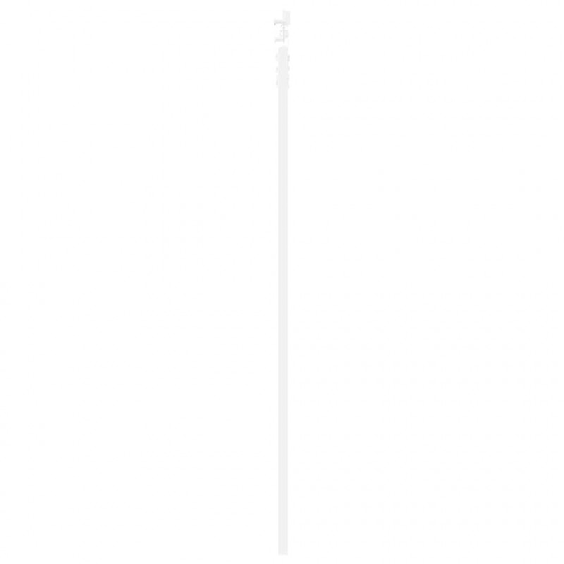 Drzwi przesuwne Biały 83 x 202 cm Lite drewno sosnowe i szkło