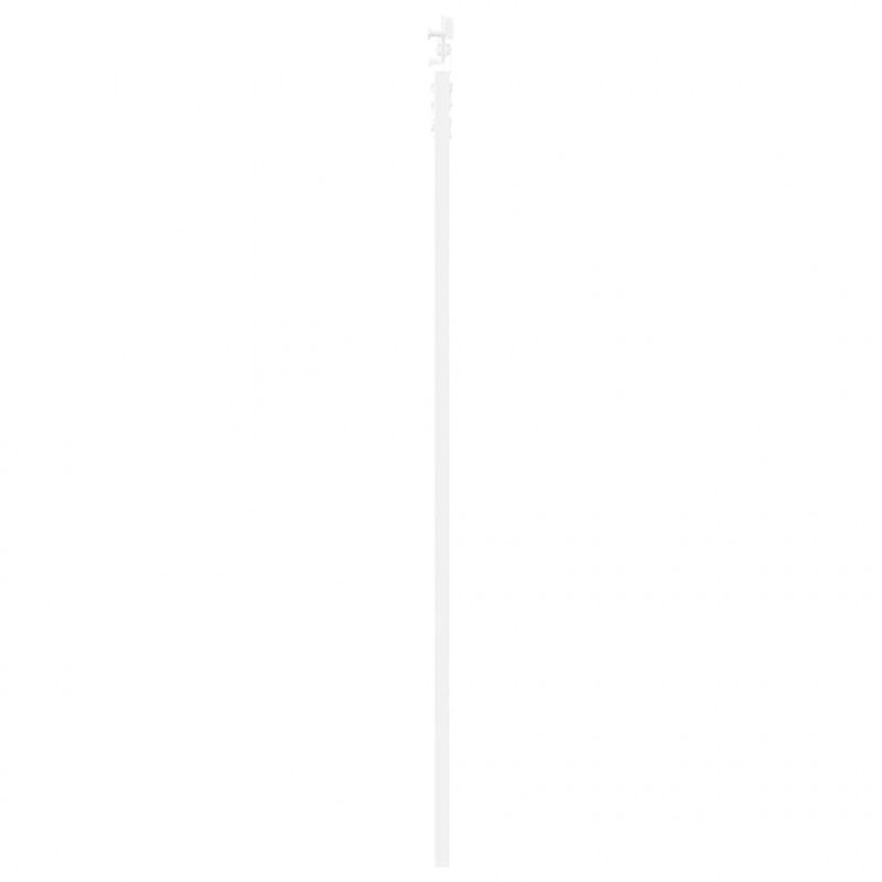 Drzwi przesuwne Biały 93 x 202 cm Lite drewno sosnowe i szkło