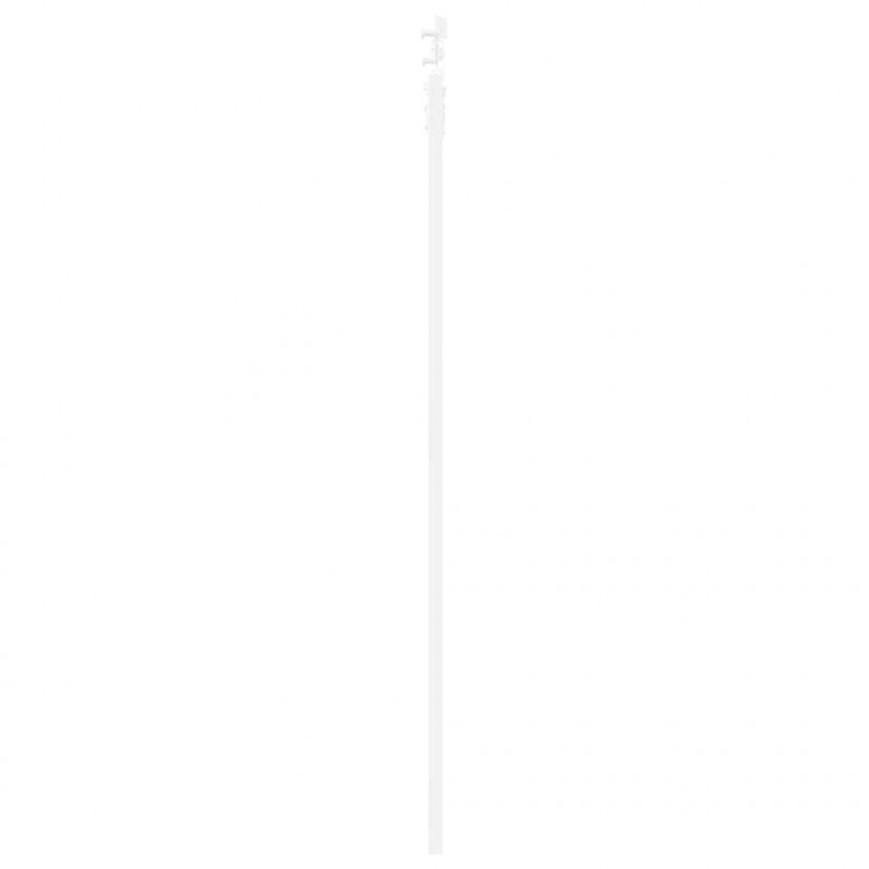 Drzwi przesuwne Biały 93 x 202 cm Lite drewno sosnowe i szkło
