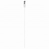 Drzwi przesuwne Biały 83 x 211 cm Lite drewno sosnowe i szkło