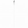 Drzwi przesuwne Biały 83 x 211 cm Lite drewno sosnowe i szkło