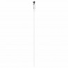 Drzwi przesuwne Biały 93 x 232 cm Lite drewno sosnowe i szkło
