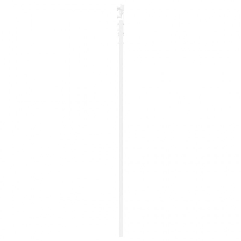 Drzwi przesuwne Biały 83 x 202 cm Lite drewno sosnowe i szkło