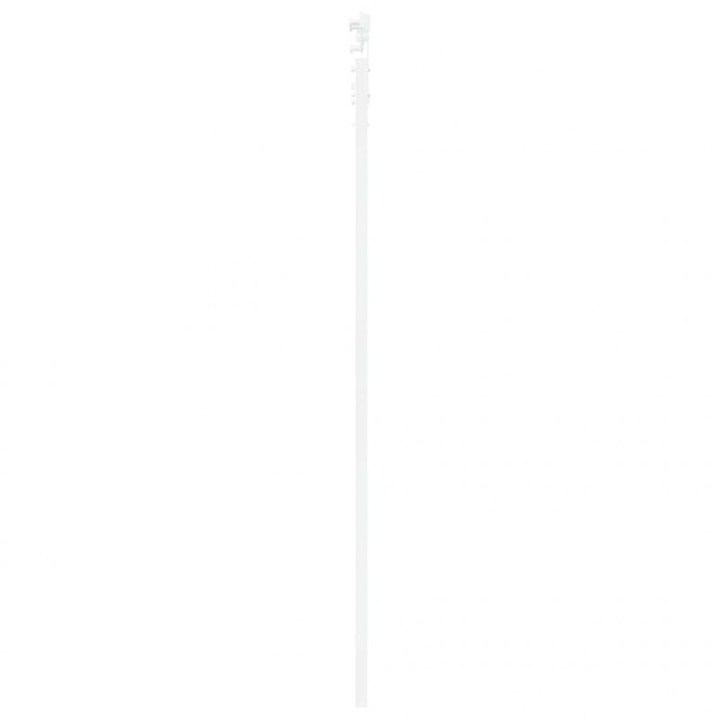 Drzwi przesuwne Biały 83 x 211 cm Lite drewno sosnowe i szkło