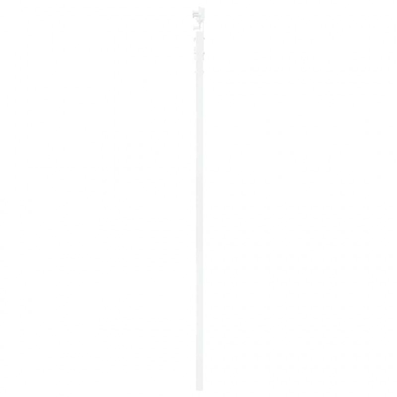 Drzwi przesuwne Biały 93 x 202 cm Lite drewno sosnowe i szkło