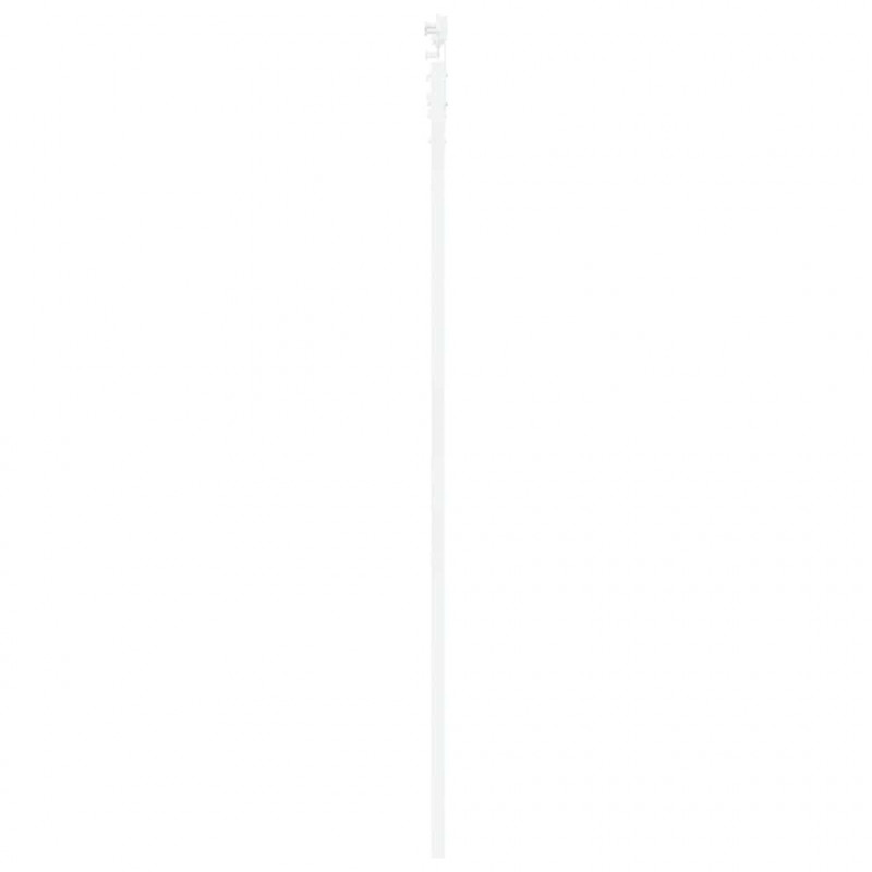 Drzwi przesuwne Biały 93 x 232 cm Lite drewno sosnowe i szkło