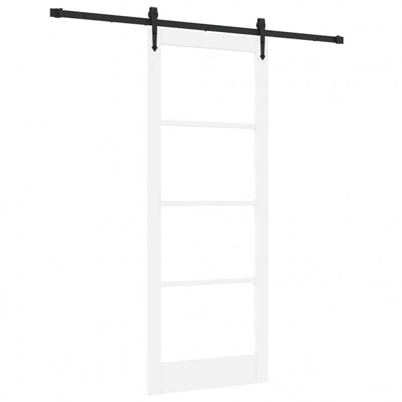 Drzwi przesuwne Biały i czarny 83 x 211 cm