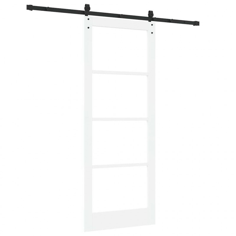 Drzwi przesuwne Biały i czarny 83 x 211 cm