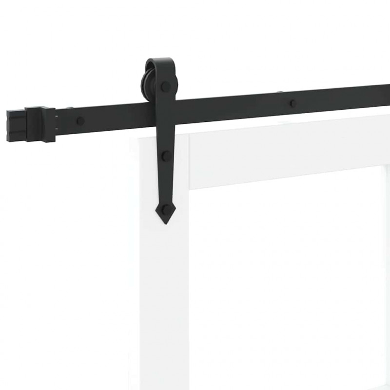 Drzwi przesuwne Biały i czarny 83 x 211 cm
