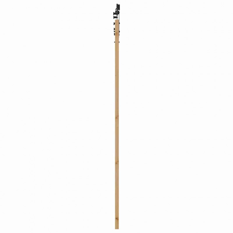 Drzwi przesuwne Naturalny i czarny 93 x 211 cm