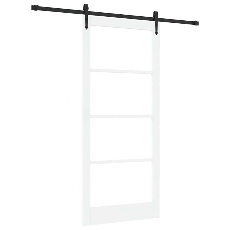Drzwi przesuwne Biały i czarny 93 x 211 cm