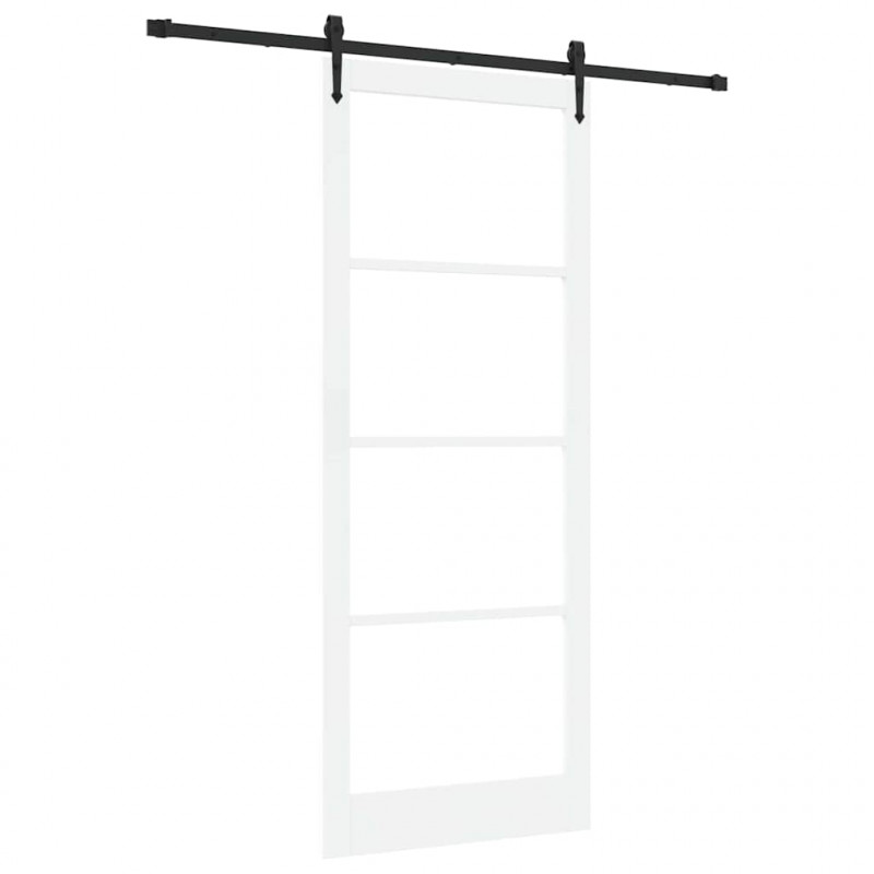 Drzwi przesuwne Biały i czarny 93 x 232 cm