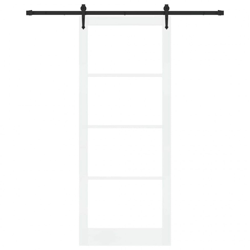 Drzwi przesuwne Biały i czarny 93 x 232 cm