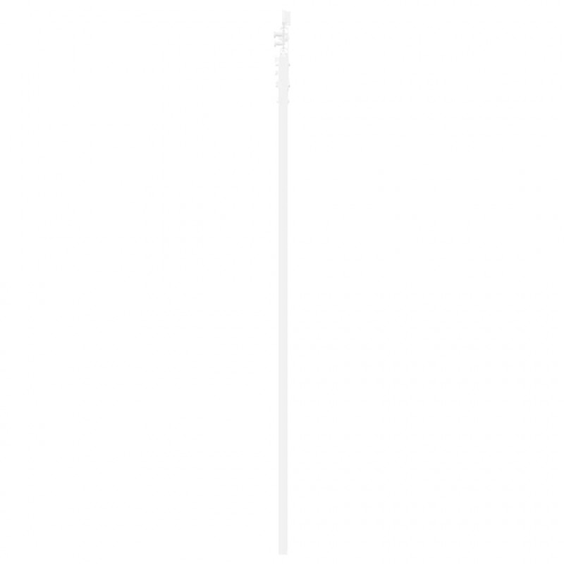 Drzwi przesuwne Biały 61 x 198,5 cm Lite drewno sosnowe i szkło