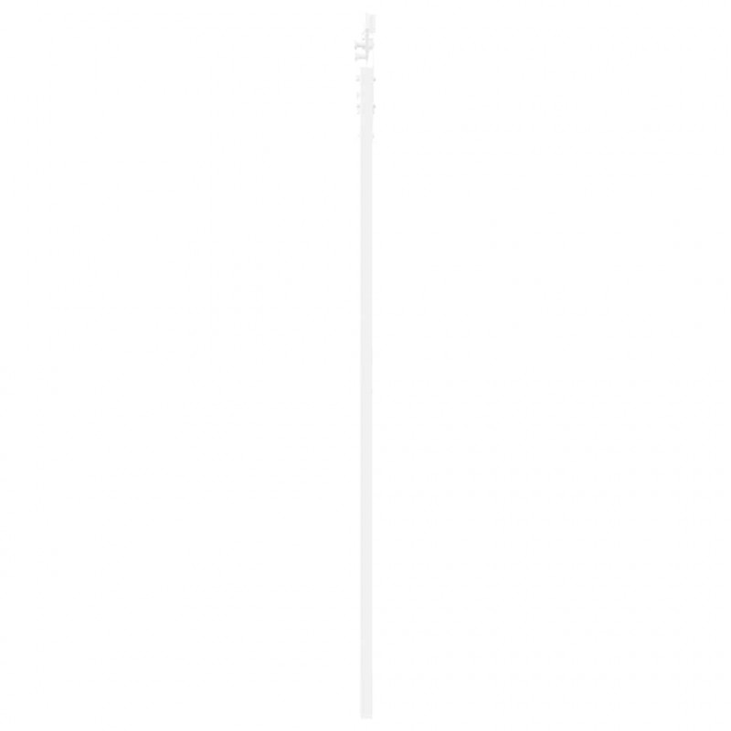 Drzwi przesuwne Biały 83 x 202 cm Lite drewno sosnowe i szkło