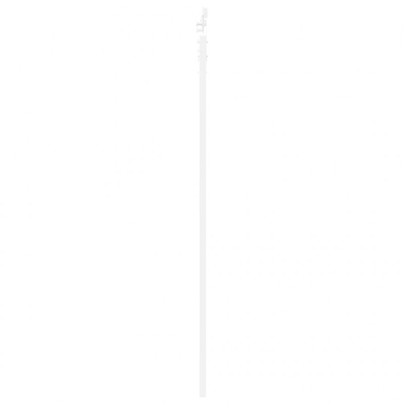 Drzwi przesuwne Biały 83 x 211 cm Lite drewno sosnowe i szkło