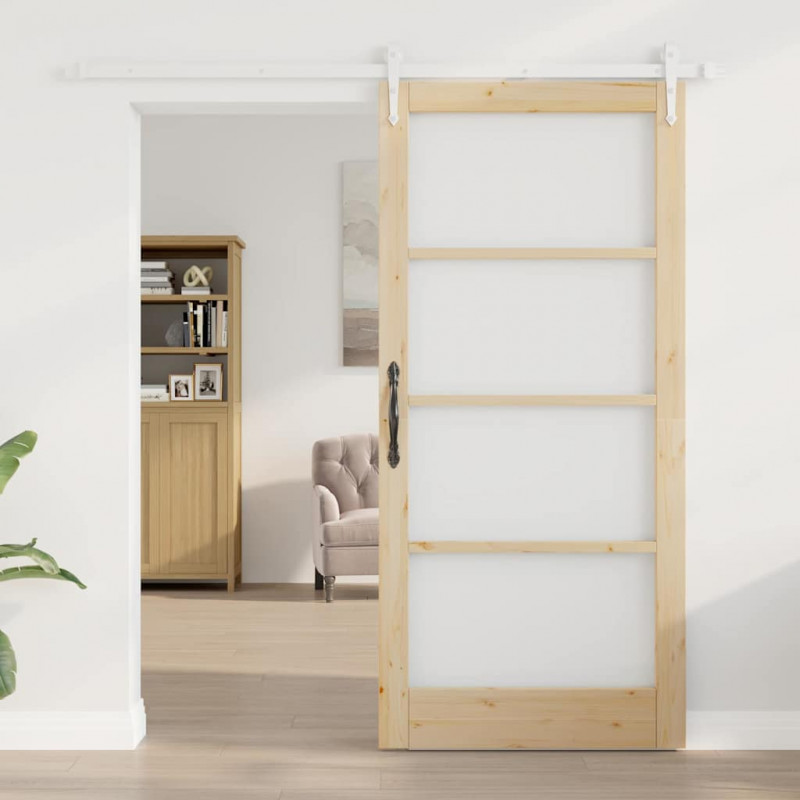 Drzwi przesuwne Naturalny 93 x 202 cm
