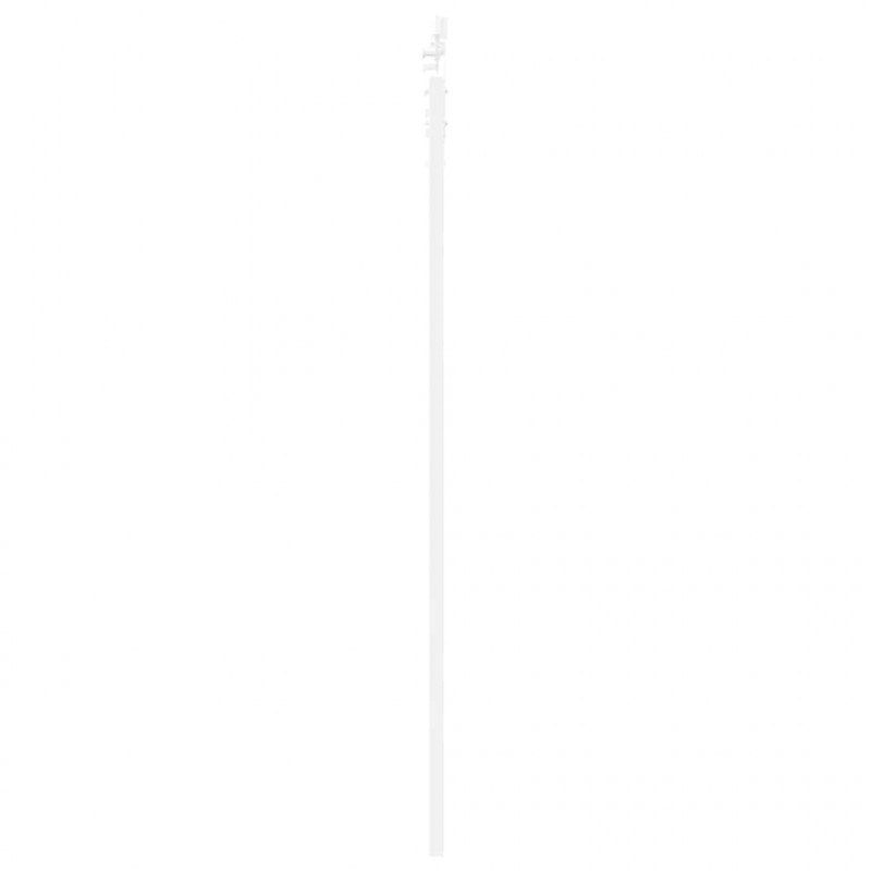 Drzwi przesuwne Biały 93 x 202 cm Lite drewno sosnowe i szkło