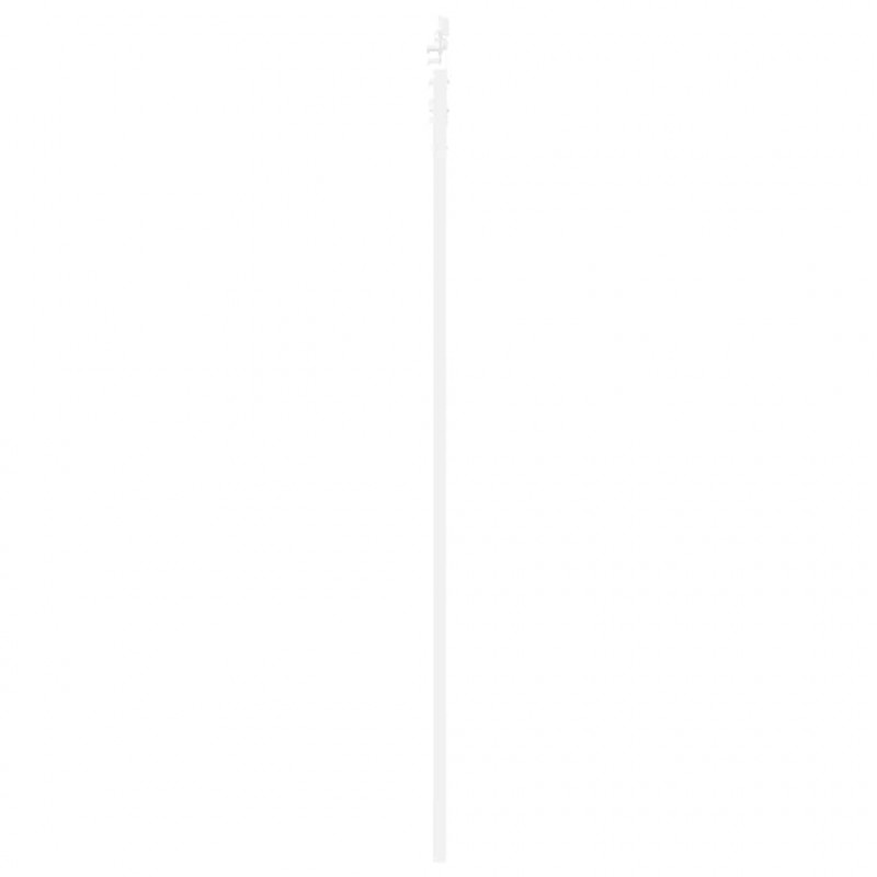 Drzwi przesuwne Biały 93 x 232 cm Lite drewno sosnowe i szkło