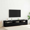 Szafka pod telewizor 2 pcs Czarny Dąb 195 x 35 x 40 cm