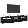 Szafka pod telewizor 2 pcs Czarny Dąb 195 x 35 x 40 cm