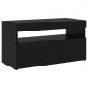 Szafka pod telewizor 2 pcs Czarny Dąb 195 x 35 x 40 cm